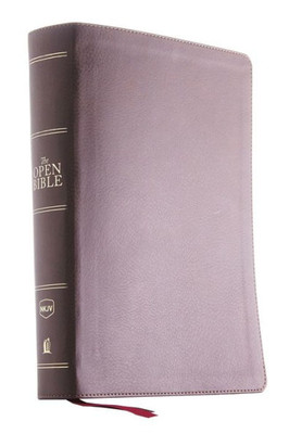 The Nkjv, Open Bible, Leathersoft, Brown, Thumb Indexed, Red Letter, Comfort Print: Complete Reference System