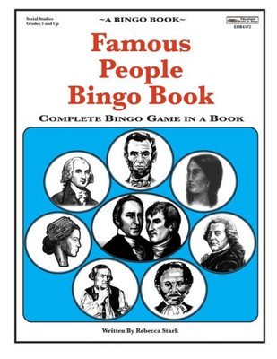 Famous People Bingo Book: Complete Bingo Game In A Book (Bingo Books)