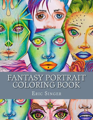 Fantasy Portrait Coloring Book