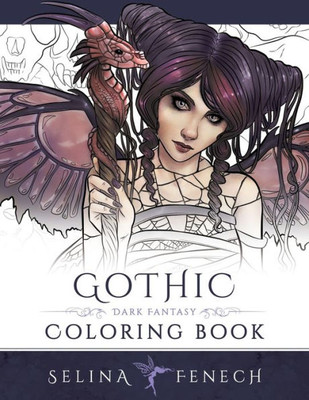 Gothic - Dark Fantasy Coloring Book (Fantasy Coloring By Selina)