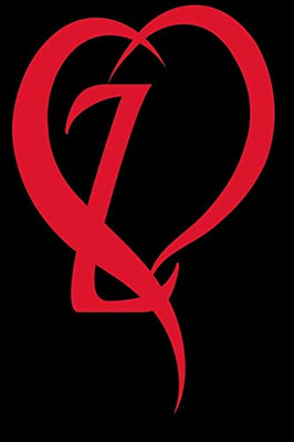 Monogram Initial Letter L Adorable Heart Red and Black:: In My Heart letter initial Personalized Name Letter L, Cute funny gift for  Girlfriend ... for Home School College  for Writing Notes.