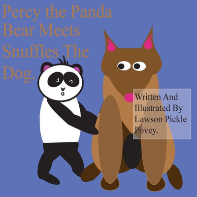 Percy The Panda Bear Meets Snuffles The Dog.
