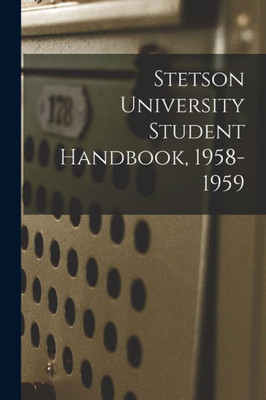 Stetson University Student Handbook, 1958-1959