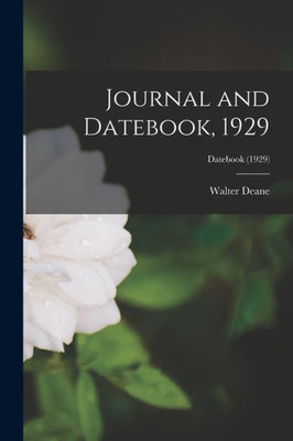 Journal And Datebook, 1929; Datebook (1929)