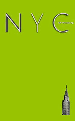 NYC Chrysler building chartruce grid style page notepad Michael Limited edition - Paperback