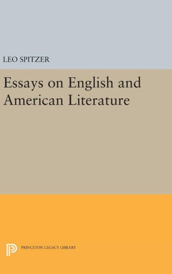 Essays On English And American Literature (Princeton Legacy Library, 2189)