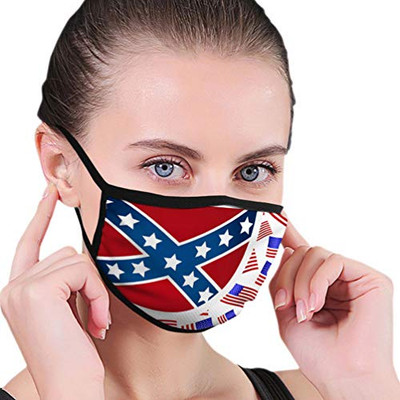 Dust Shield,Mouth Shield Washable and Reusable National Flag of The xuxuxu States of America Reusable Cover