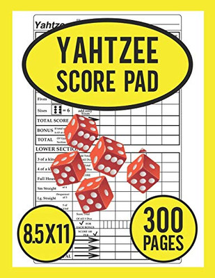 Yahtzee Score Pad: Score Pads For Yahtzee Game