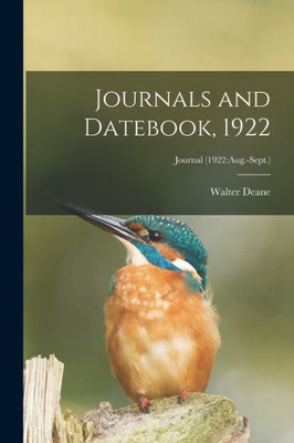 Journals and Datebook, 1922; Journal (1922: Aug.-Sept.)