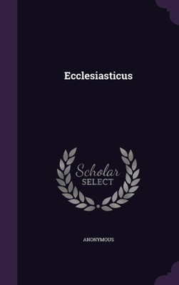 Ecclesiasticus