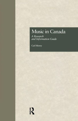 Music in Canada (Routledge Music Bibliographies)