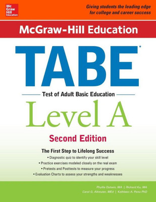 McGraw-Hill Education TABE Level A, Second Edition