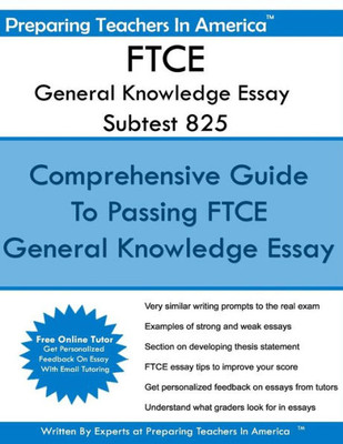Ftce General Knowledge Essay Subtest 825: General Knowledge Ftce Exam