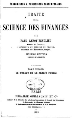 TraitE De La Science Des Finances - Tome Second (French Edition)