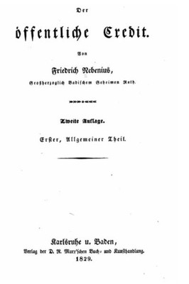 Der Öffentliche Credit (German Edition)