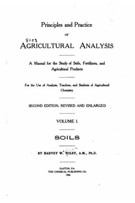 Principles And Practice Of Agricultural Analysis