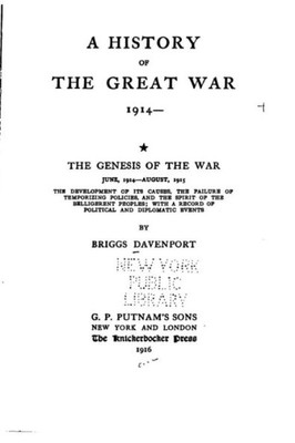 A History Of The Great War, 1914