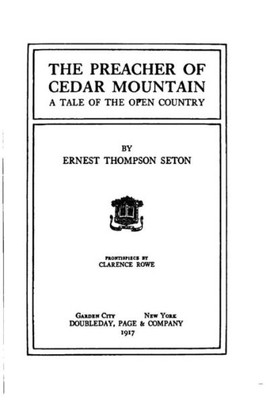 The Preacher Of Cedar Mountain, A Tale Of The Open Country