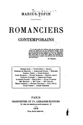 Romanciers Contemporains (French Edition)