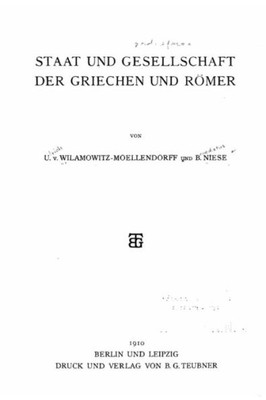 Staat Und Gesellschaft Der Griechen Und Römer (German Edition)
