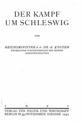 Der Kampf Um Schleswig (German Edition)