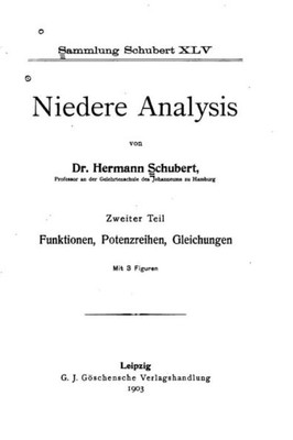Niedere Analysis (German Edition)