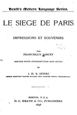 Le Siège De Paris (French Edition)