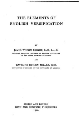 The Elements Of English Versification