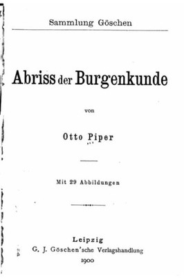 Abriss Der Burgenkunde (German Edition)