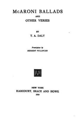 Mcaroni Ballads, And Other Verses