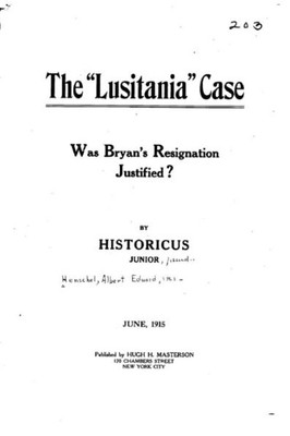 The Lusitania Case