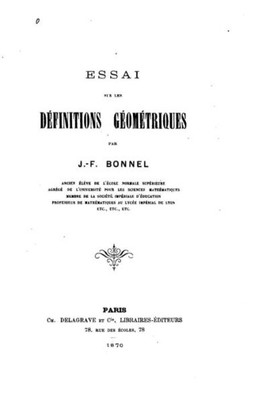 Essai Sur Les DEfinitions GEomEtriques (French Edition)