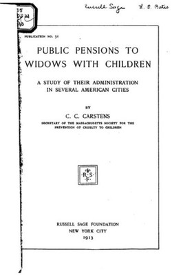 Public Pensions To Widows With Children