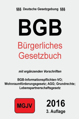 Bürgerliches Gesetzbuch: Bgb Mit Ergänzenden Bestimmungen (German Edition)