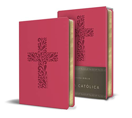 Biblia Católica en español. Símil piel fucsia, tamaño compacto / Catholic Bible. Spanish-Language, Leathersoft, Fucsia, Compact (Spanish Edition)