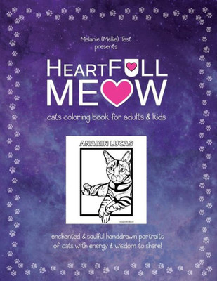 Heartfull Meow: Cats Coloring Book For Adults And Kids: An Enchanted Cats Coloring Book For Adults And Kids!