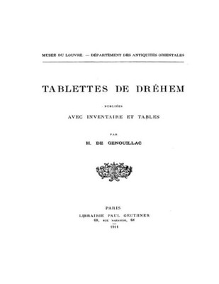 Tablettes De Drehem (French Edition)