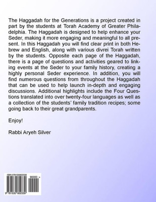 The Haggadah For The Generations 2016: Helping Connect The Seder To Your Family'S History