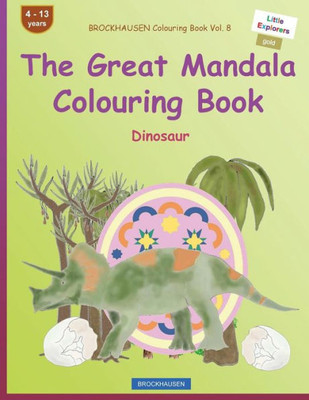 Brockhausen Colouring Book Vol. 8 - The Great Mandala Colouring Book: Dinosaur