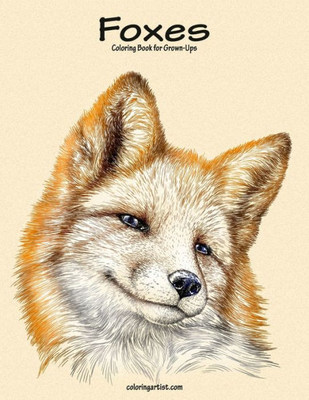 Foxes Coloring Book For Grown-Ups 1