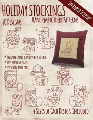 Holiday Stockings Hand Embroidery Patterns