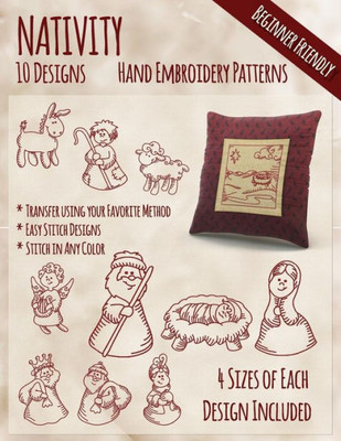 Nativity Hand Embroidery Patterns