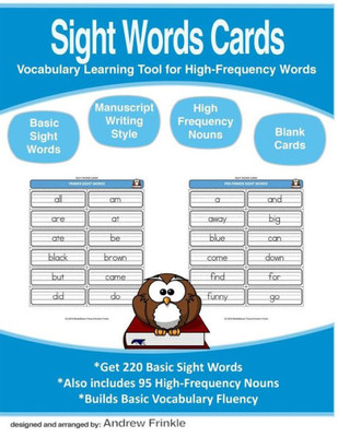 Sight Words Cards: Vocabulary Learning Tool For High-Frequency Words (Literacy Builders)