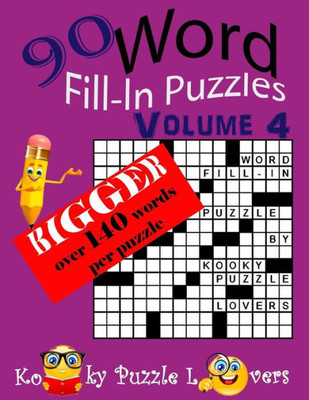 Word Fill-In Puzzles, Over 140 Words Per Puzzles
