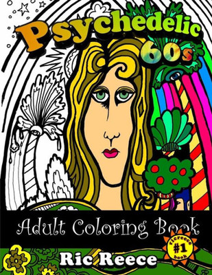 Psychedelic 60S Adult Coloring Book