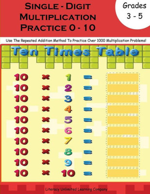 Multiplication Practice Workbook