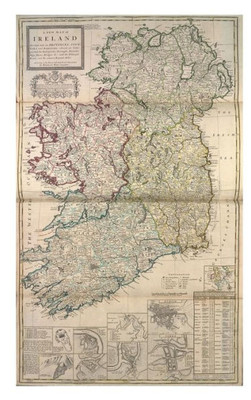 An Antique 1736 Map Of Ireland Journal: 100 Page Lined Journal