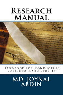 Research Manual: Handbook For Conducting Socioeconomic Studies