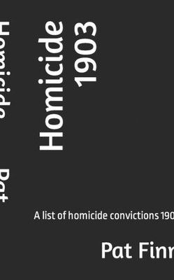 Homicide 1903