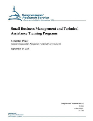 Small Business Management And Technical Assistance Training Programs
